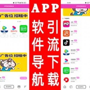 APP软件应用导航网站源码（内置后台）