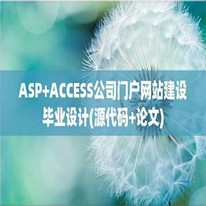 ASP+ACCESS公司门户网站建设毕业设计(源代码+论文)