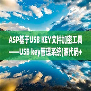 ASP基于USB KEY文件加密工具——USB key管理系统(源代码+论文)