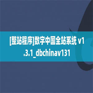 [整站程序]数字中国全站系统 v1.3.1_dbchinav131