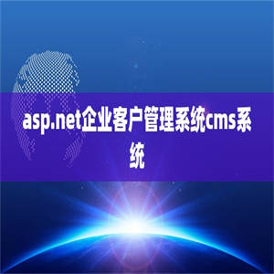 asp.net企业客户管理系统cms系统