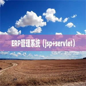 ERP管理系统（jsp+servlet）