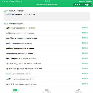 QC056 花体字转换器微信小程序源码支持多种花样字体不同风格