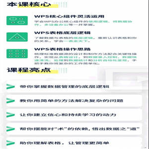 WPS表格教程21节课带你掌握WPS表格