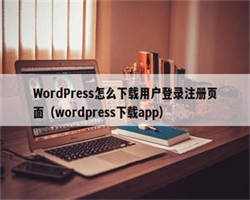 WordPress怎么下载用户登录注册页面（wordpress下载app）