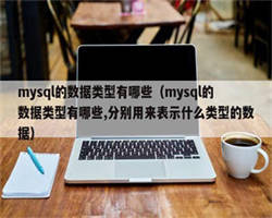 mysql的数据类型有哪些（mysql的数据类型有哪些,分别用来表示什么类型的数据）