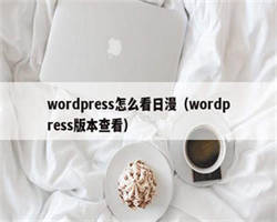 wordpress怎么看日漫（wordpress版本查看）