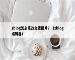 zblog怎么修改文章图片？（zblog编辑器）