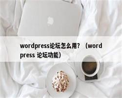 wordpress论坛怎么用？（wordpress 论坛功能）