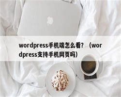 wordpress手机端怎么看？（wordpress支持手机网页吗）