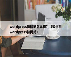 wordpress做网站怎么样？（如何用wordpress做网站）