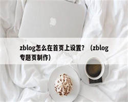 zblog怎么在首页上设置？（zblog专题页制作）