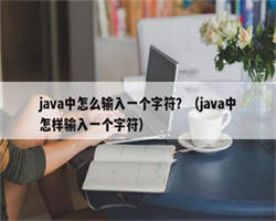 java中怎么输入一个字符？（java中怎样输入一个字符）