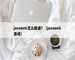 javaweb怎么精通？（javaweb速成）