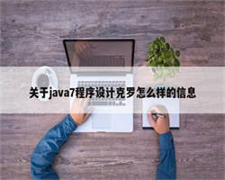 关于java7程序设计克罗怎么样的信息