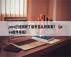 java已经放好了组件怎么放背景？（java组件布局）