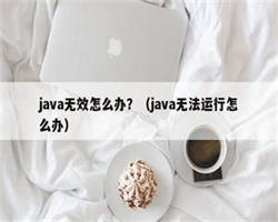 java无效怎么办？（java无法运行怎么办）