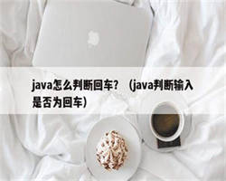 java怎么判断回车？（java判断输入是否为回车）