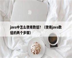 java中怎么使用数组？（使用java数组的两个步骤）