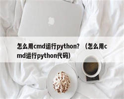 怎么用cmd运行python？（怎么用cmd运行python代码）