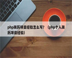 php简历项目经验怎么写？（php个人简历项目经验）